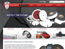 Tablet Screenshot of monarchtextiles.com